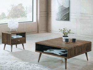 Legna Coffee Table Set - Wenge Oak display